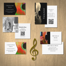 Musical Instrument Business Cards