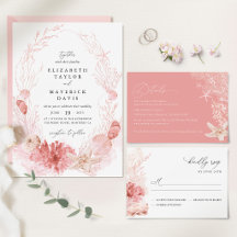 Blush Beach Coastal Seashell Wedding Suite