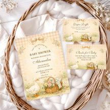 Whimsical Silly Goose Spring Baby Shower