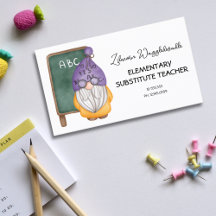 Watercolour Gnome Teacher Business Stationery 