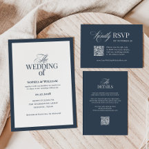 Classic Luxe Navy Blue | Elegant Wedding