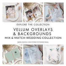 Wedding Vellum Overlays & Background Cards