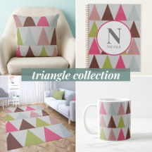 Modern geometric triangle pattern