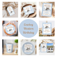 Western Blue Cowboy Rodeo 