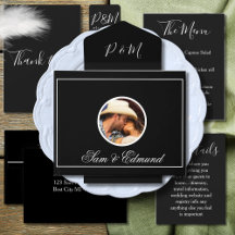 Black Minimalist Wedding