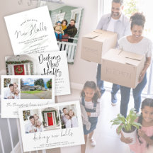 Digital and Printed New Home Holiday Cards