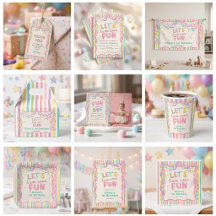 Colorful Whimsical Girl Birthday