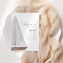 Nautical First Birthday Invitation Collection