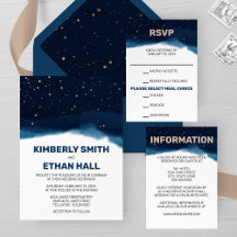 Navy Ombre Sky Wedding Collection