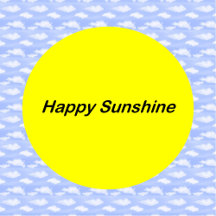 Happy sunshine bring joy and happiness!