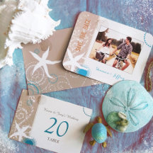 Ivory, Tan & Aqua Beach Wedding Celebration