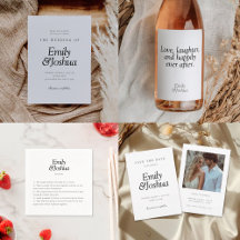 Modern Black & White Wedding