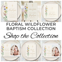 Floral Wildflower Baptism Collection