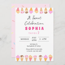  Sweet Ice Cream Birthday Party Set