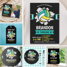 Fun Birthday Kids with Volleyball Theme