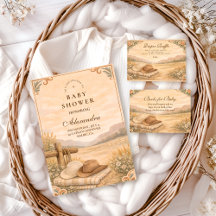 Western Desert Saddle Baby Shower