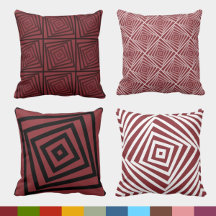 Spiral Patterned Pillows - Living Room