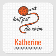 Lush Lava Orange Knit Fast, Die Warm