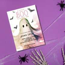 Halloween Baby Shower Invitations 