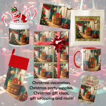 Festively decorated room, traditional Christmas