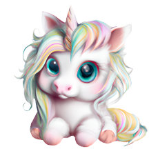 Cute and Adorable Baby Unicorn