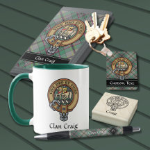 Clan Craig Tartan and Crest Collection