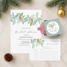 Elegant Winter Bridal Shower Theme