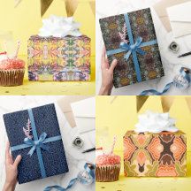 Wrapping Paper Rolls With Retro Pop Art Designs 