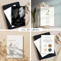 Chic Minimal Calligraphy Wedding Collection