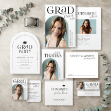 Simple Modern Arch Photo Graduate 