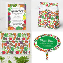 Vegetables Farmer's Market Garden Party Collection