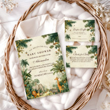 Enchanted Tropical Safari Baby Shower
