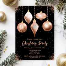 Classic Rose Gold Ornament Christmas Suite