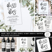 Miss To Miss Bridal Shower Or Bachelorette Party