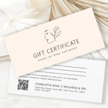 BUSINESS GIFT CERTIFICATE