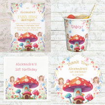 FAIRY FIRST 1ST BIRTHDAY