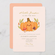 Little Pumpkin Mushroom Baby Shower