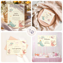 Pastel Dragons Kid's Birthday