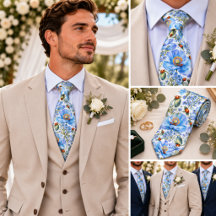 Elegant Wedding Ties for Grooms & Groomsmen