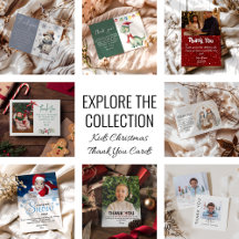 Kids Christmas Thank You Cards & Stickers