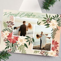 Festive Christmas Splendor Poinsettia Holiday Set