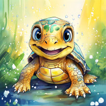 Cute Sea Turtle Themed Cards, Gifts and Home Décor