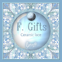 Ceramic Lace Light Blue F.GIFTS