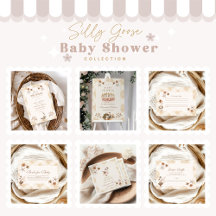 Vintage Silly Goose Whimsical Baby Shower 