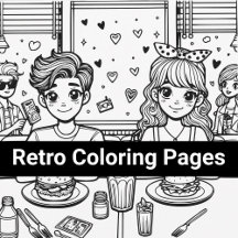 Retro Coloring Pages