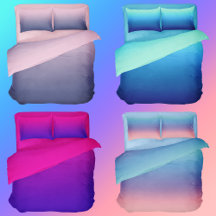 Girly Colorful Gradient Bedroom Decor