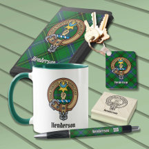Clan Henderson Tartan and Crest Collection