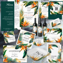Birds of Paradise Bliss: Wedding Collection