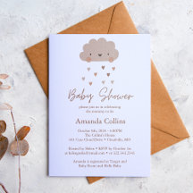Cute Boho Rain Cloud Baby Shower Collection