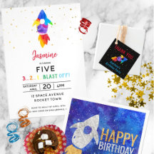 Outer Space Rocket Ship Birthday Party